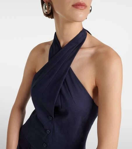 Staud Harrington chino and poplin maxi dress 4