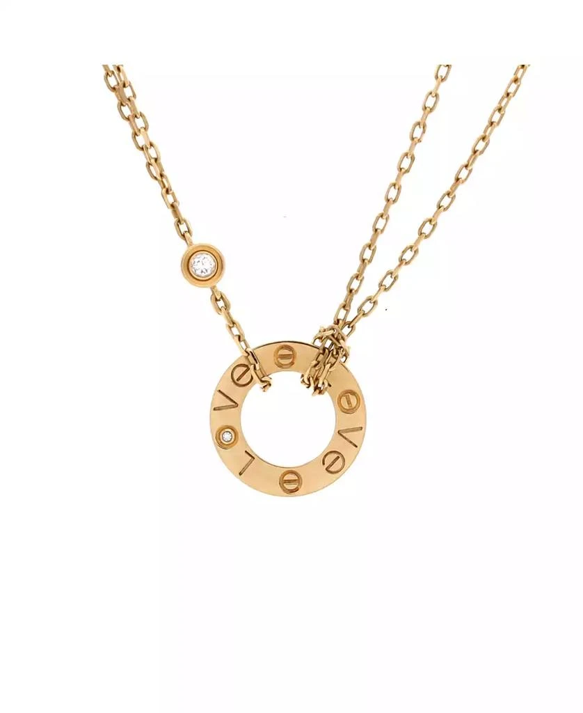 Cartier 2 Diamonds Love Pendant Necklace