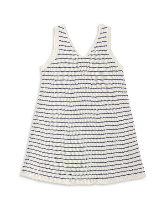 Rylee + Cru Girls' Striped Crochet Tank Mini Dress - Little Kid, Big Kid