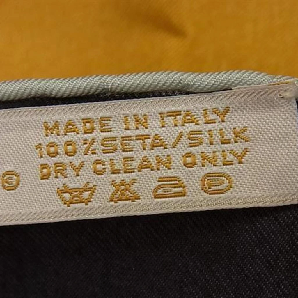 BVLGARI yellow Silk Scarf (Pre-Owned) 2