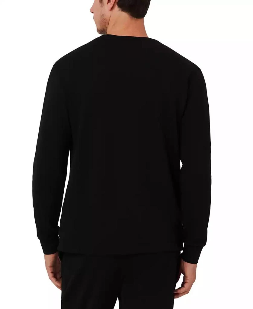 Lacoste Men's Waffle-Knit Thermal Sleep Shirt 5