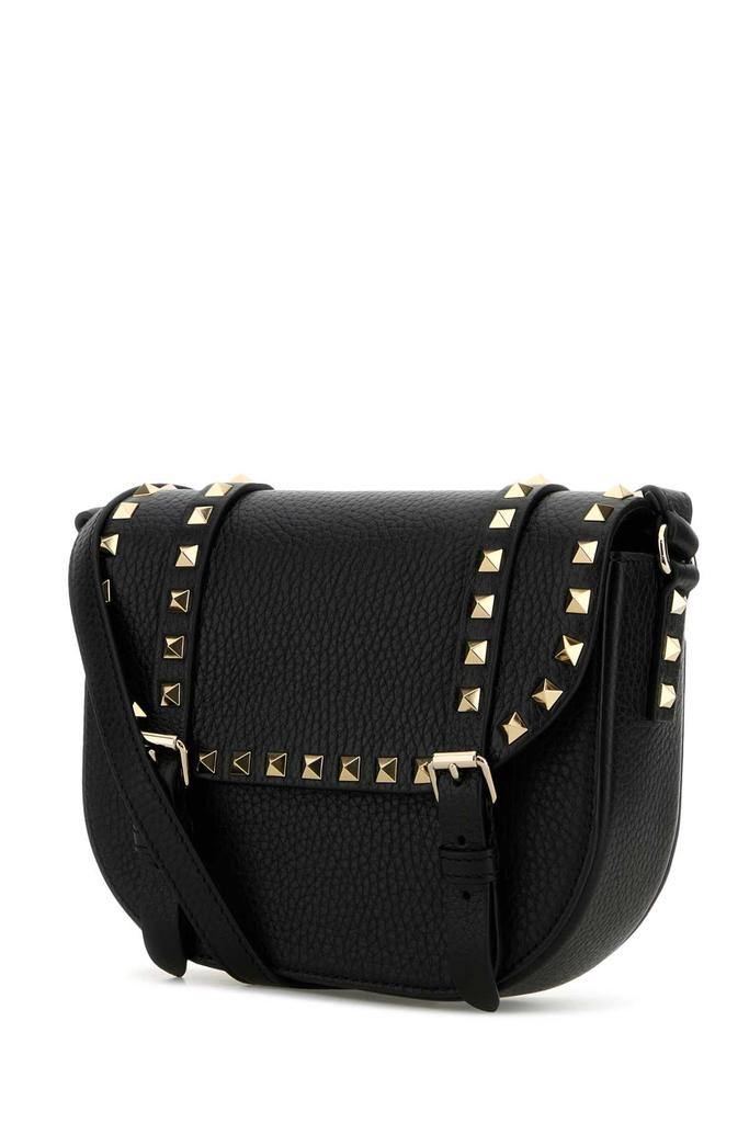 Valentino Black Leather Rockstud Crossbody Bag