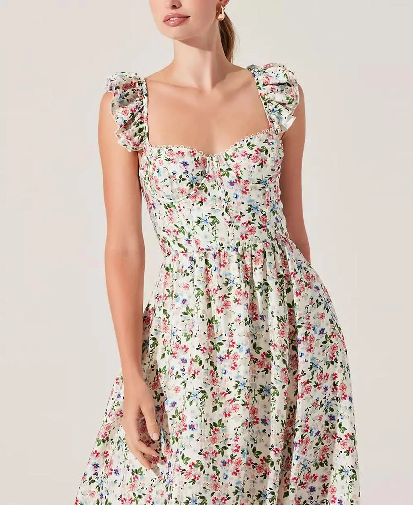 ASTR Women's Wedelia Floral Print Sleeveless Midi Dress 3