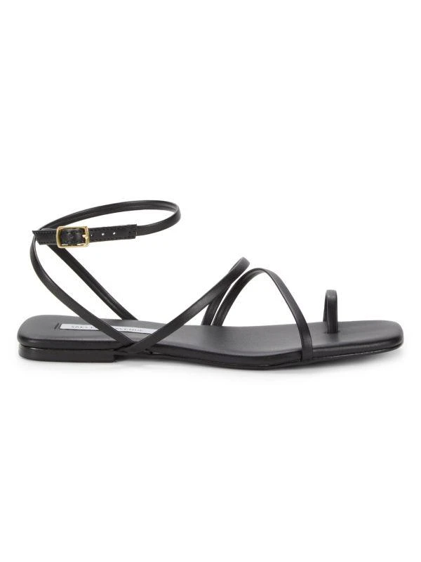 Shop ​Catania Strappy Metallic Flat Sandals on Sale at BeyondStyle