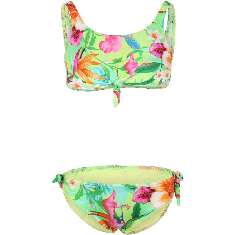BANANA MOON Tropical flowers bikini in green
