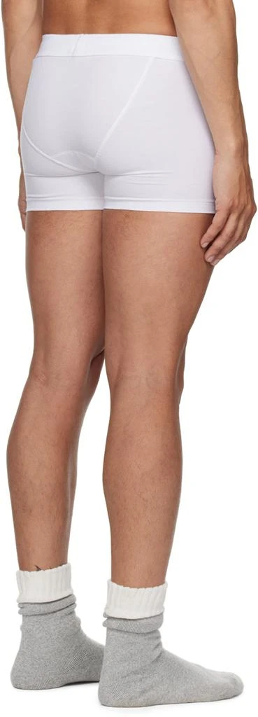 SKIMS Three-Pack White SKIMS Cotton 3" Boxer Briefs 4