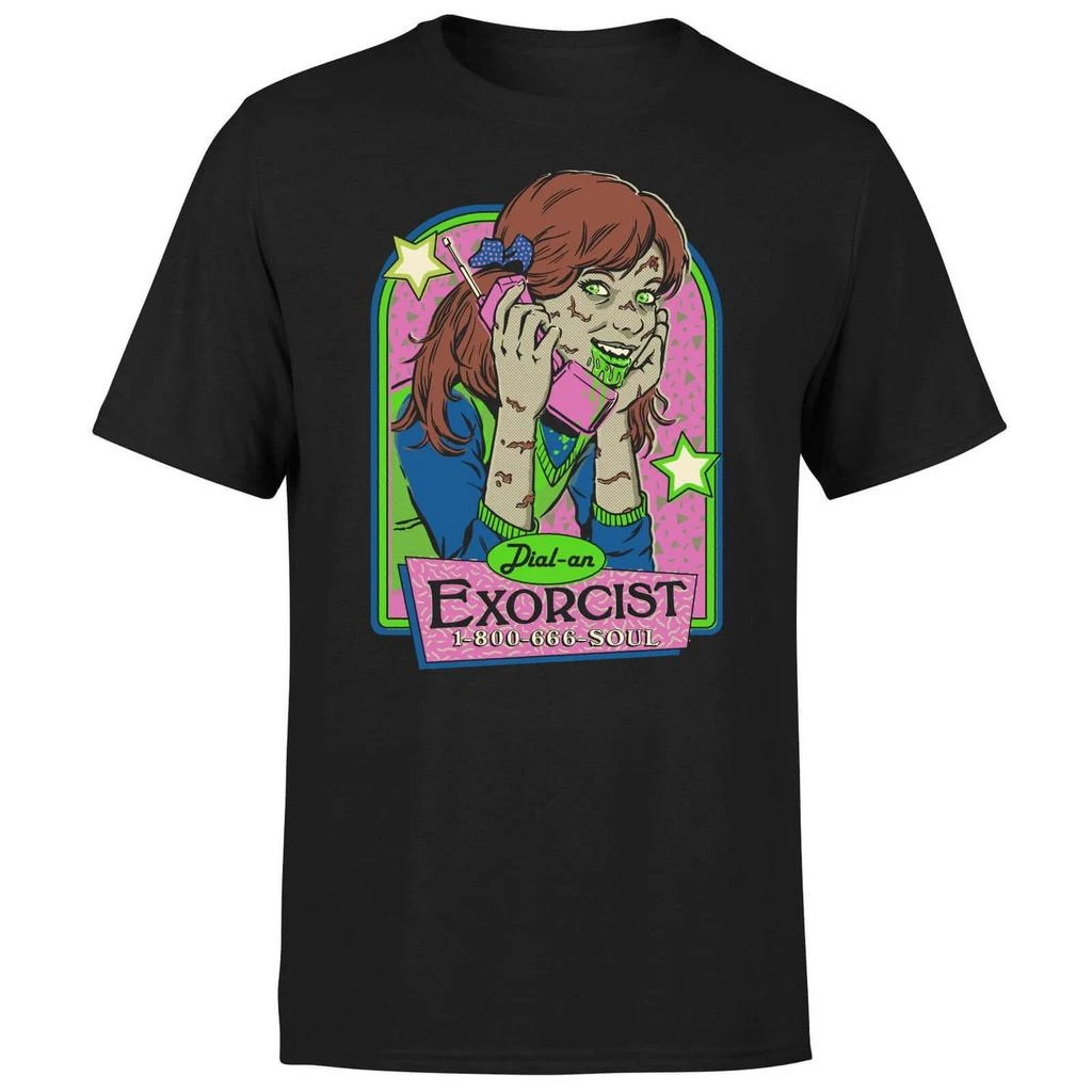 Steven Rhodes Steven Rhodes Dial An Exorcist Unisex T-Shirt - Black 1