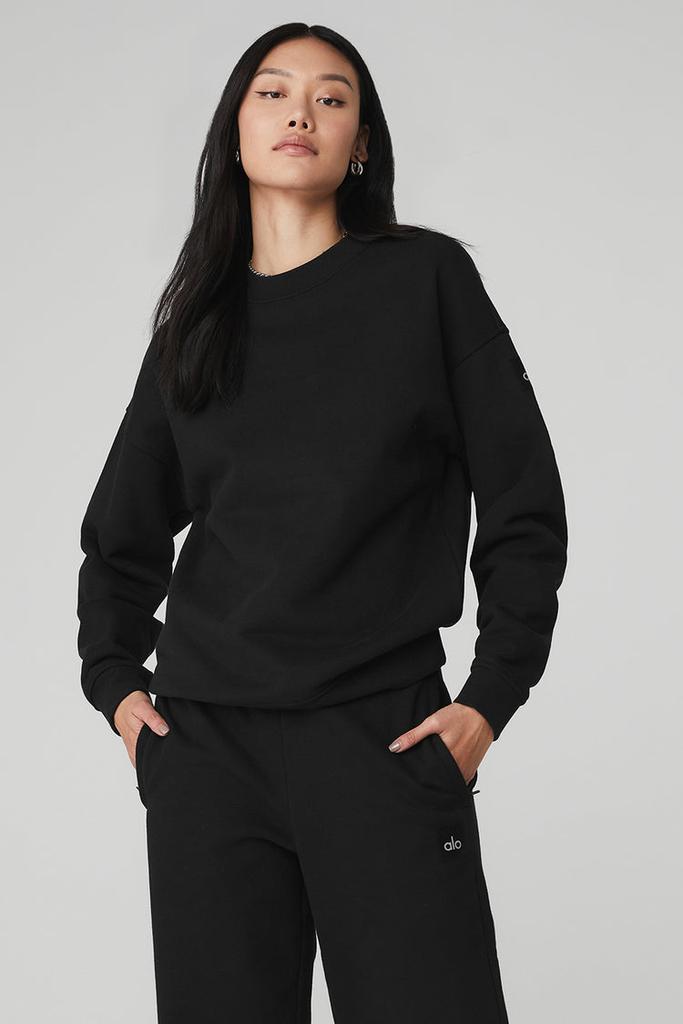 スウェット・トレーナー [Alo Yoga] Renown Heavy Weight Crew Neck Pullover Alo Renown Heavy Weight Crew Neck Pullover - Black - Hoodies