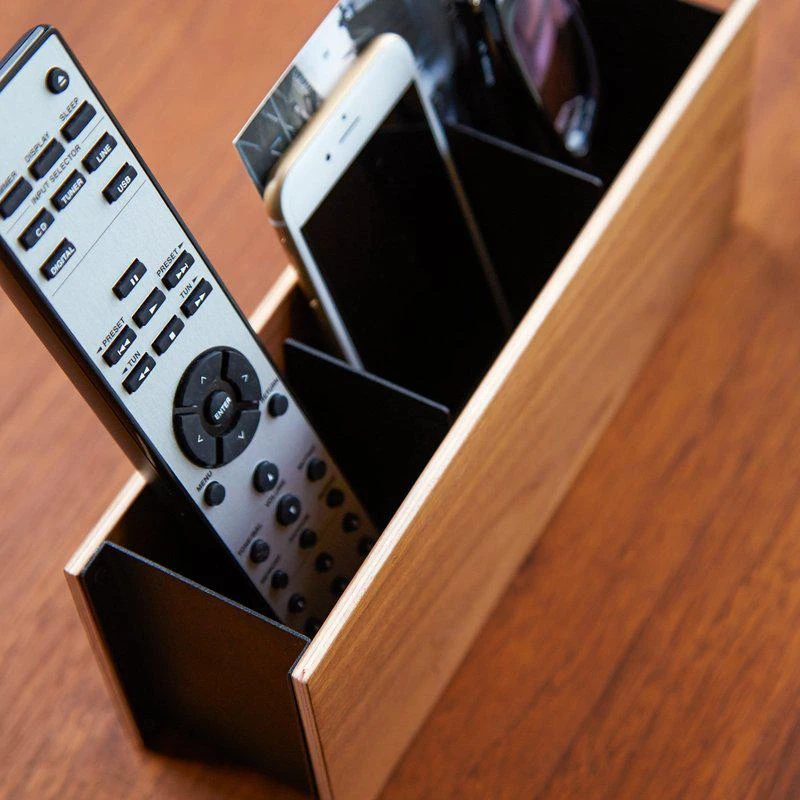 Yamazaki Home Desk Organizer Two Sizes Steel And Wood S 2