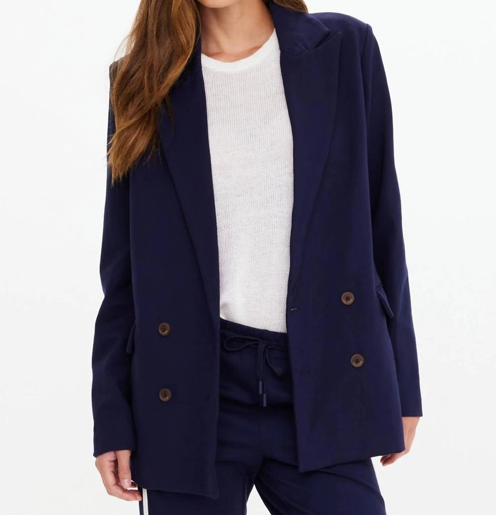 The Upside Double Breasted Blazer In Navy