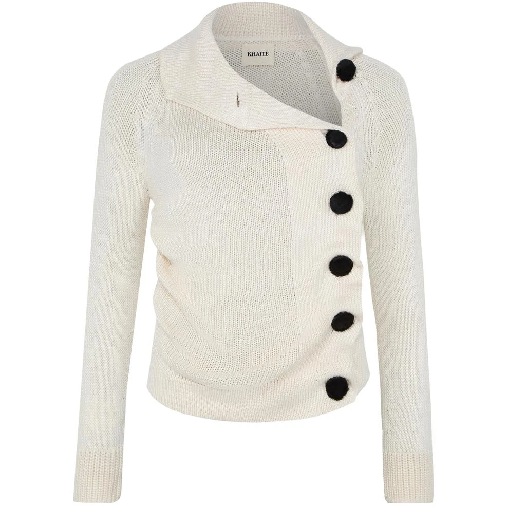 Khaite Lorrai silk cardigan 2