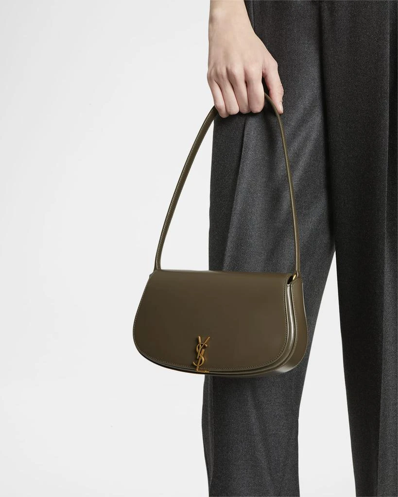 Yves Saint Laurent Mini YSL Flap Leather Shoulder Bag 3