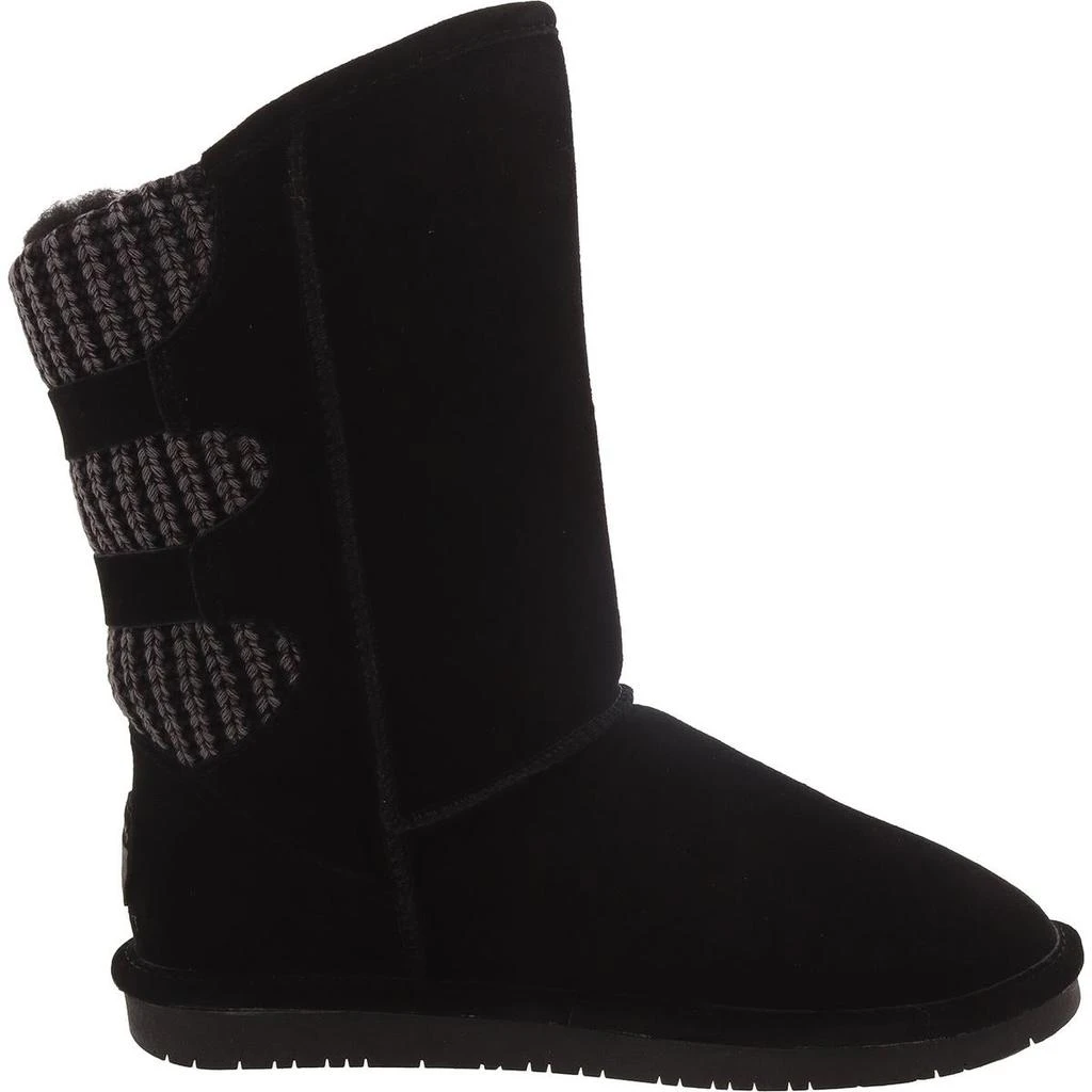 Bearpaw Boshie Womens Suede Knit Mid-Calf Boots 3