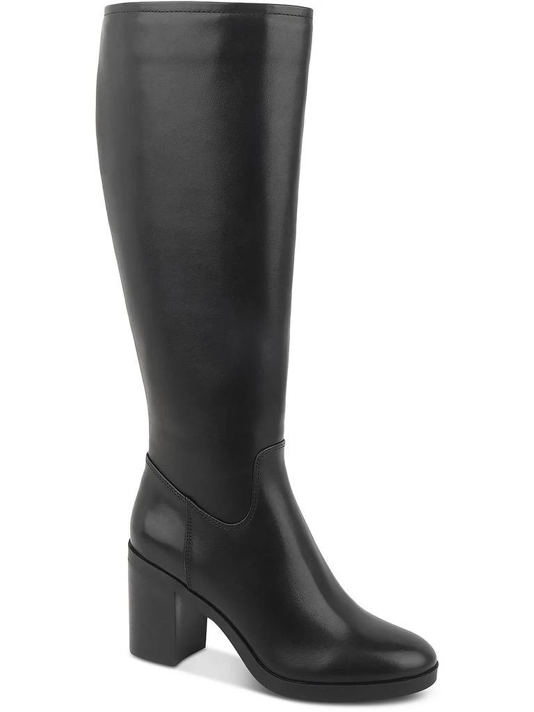 Kenneth Cole VERONICA Womens Leather Block heel Knee-High Boots 1