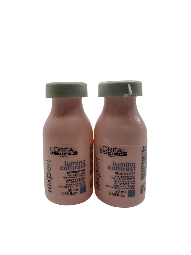 L'Oreal Paris L'Oreal Lumino Contrast Nutriceride Radiance Shampoo 0.68 OZ Set of 2