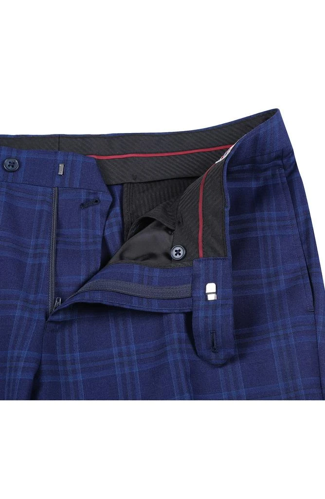 English Laundry Trim Fit Plaid Two-Piece Suit 9