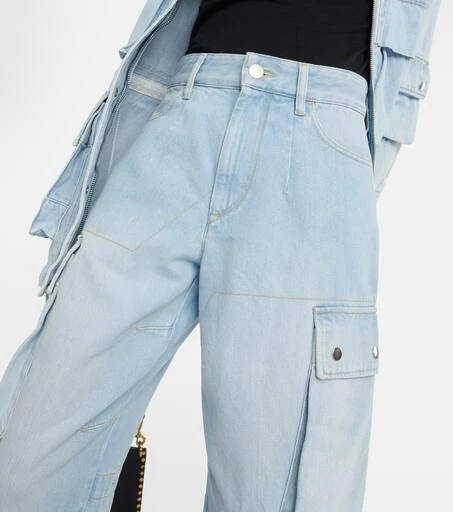 Isabel Marant Elore denim cargo pants 4
