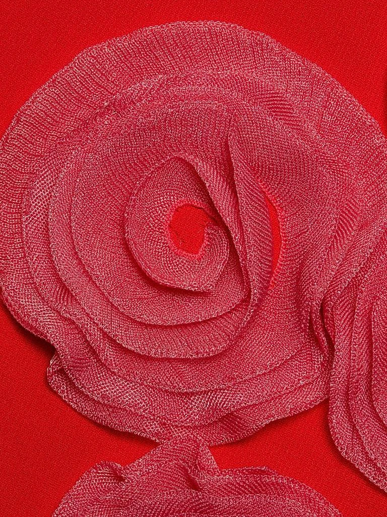 LELA ROSE Penelope 3D Floral Tulle-Embellished Midi-Dress 7