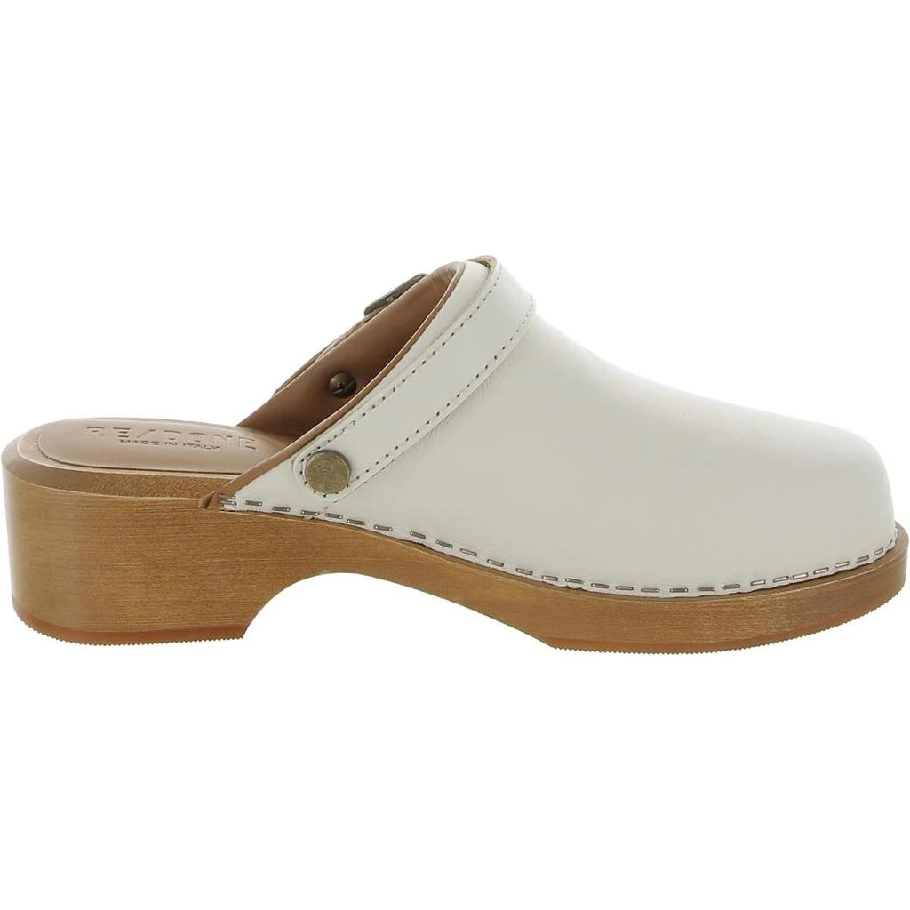 REDONE 70s Classic Womens Leather Buckle Clogs 2