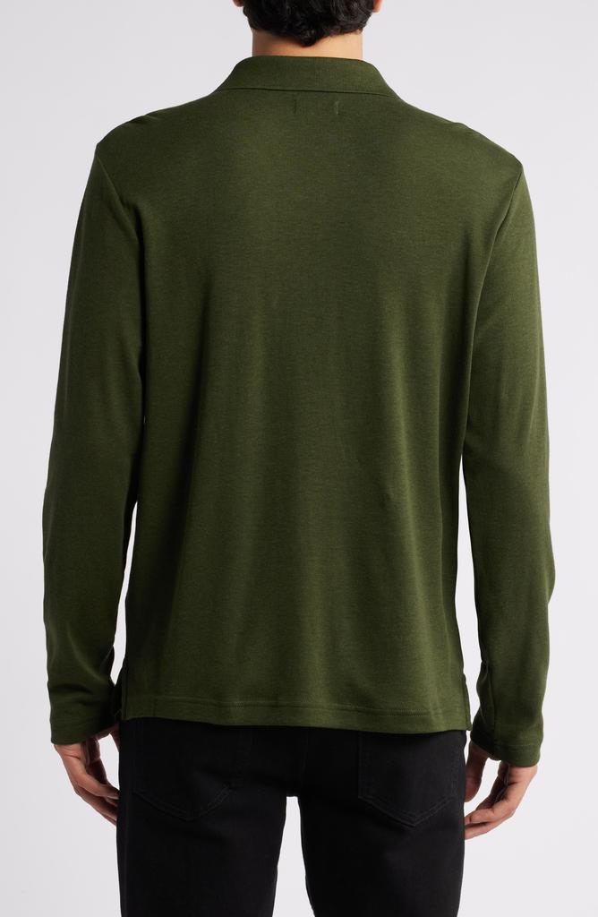 Nordstrom Clean Long Sleeve Pima Cotton Polo