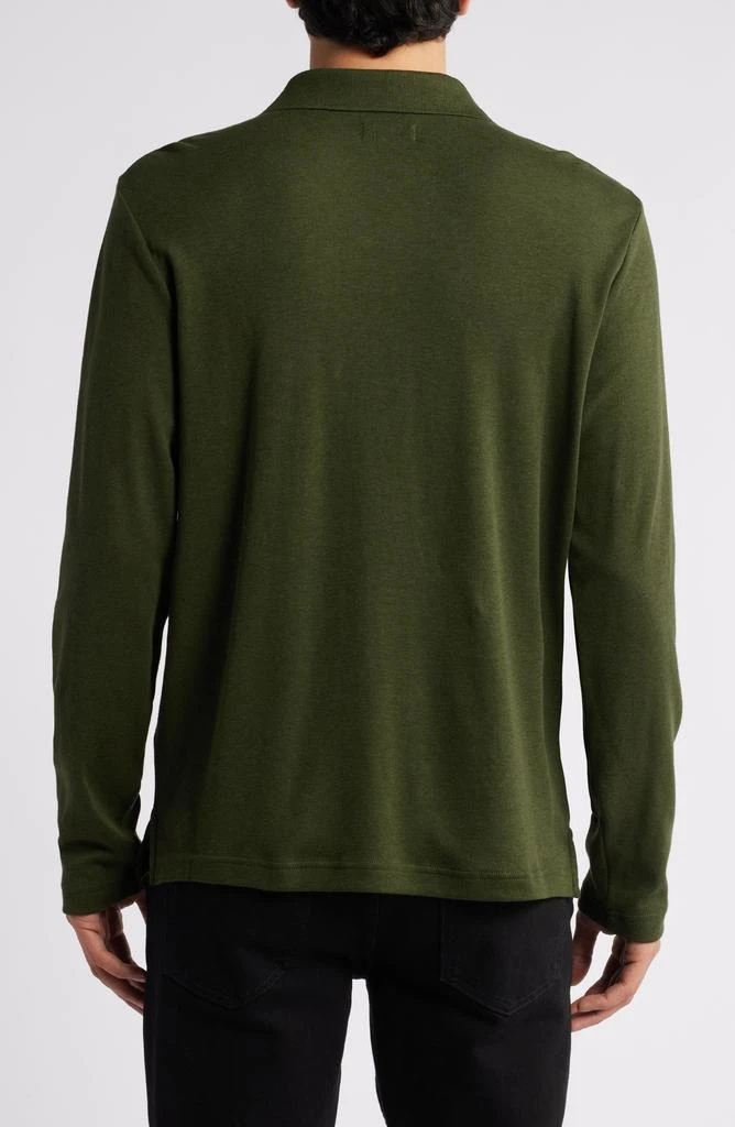 Nordstrom Clean Long Sleeve Pima Cotton Polo 2