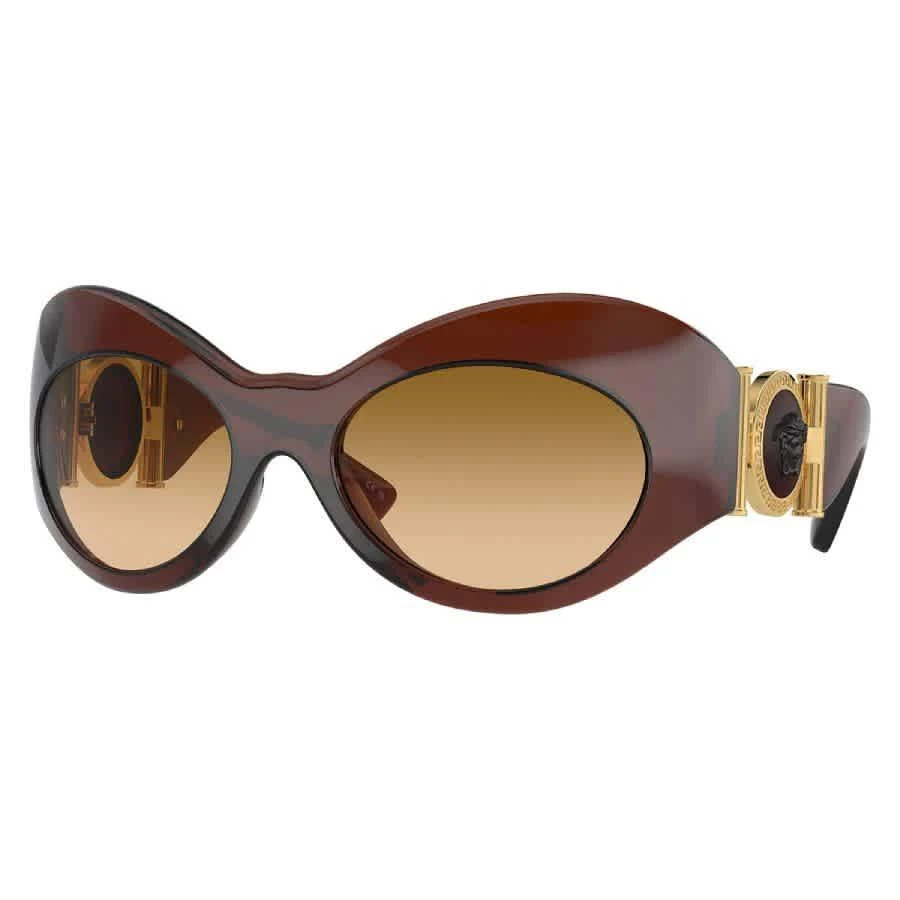 Versace Yellow Gradient Brown Irregular Ladies Sunglasses VE4462 54462L 58 2
