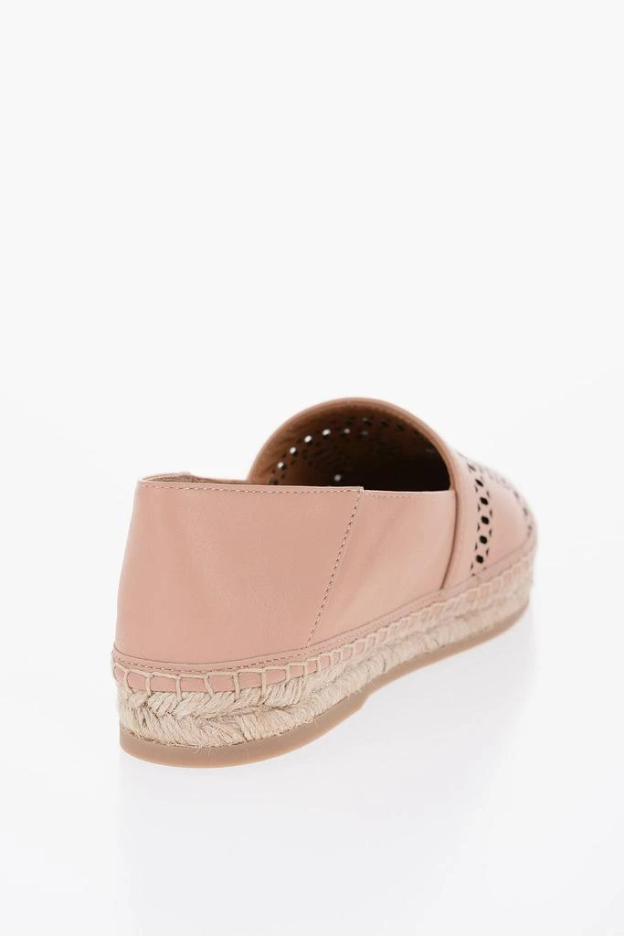 Tod's Tod's Leather Espadrillas With Raffia Sole 2