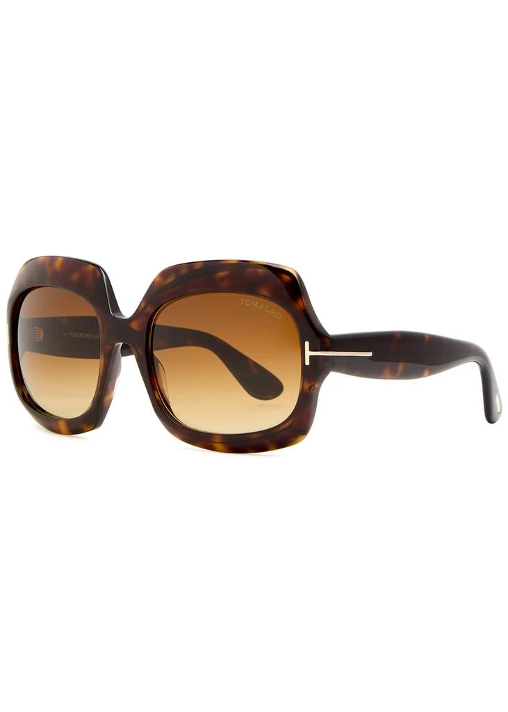 Tom Ford Ren oversized sunglasses  1
