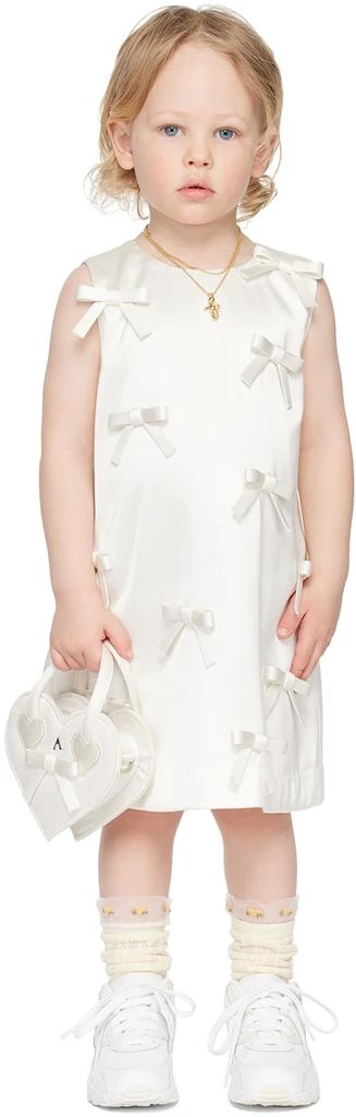 Ashley Williams SSENSE Exclusive Kids Off-White Bow Dress 1