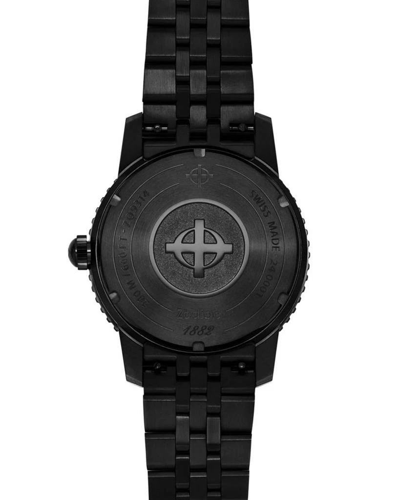 ZODIAC Compression Diver Automatic Black Stainless Steel Watch, 40mm 5