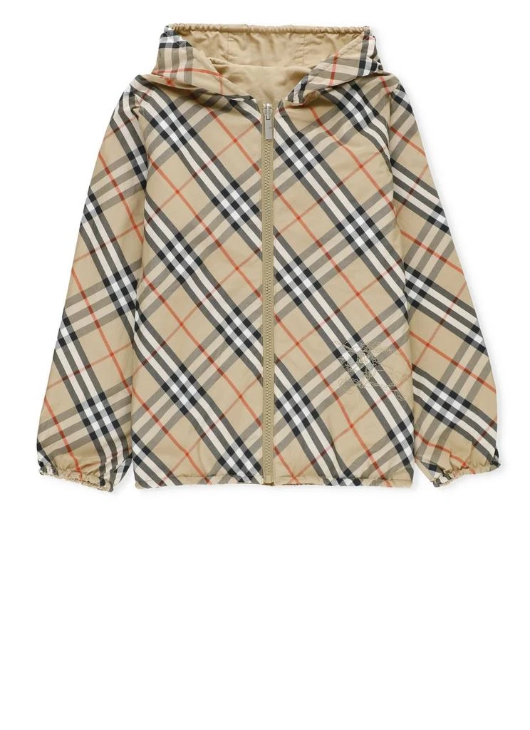 Burberry Kids Burberry Kids Reversible Check-Pattern Hooded Jacket 1