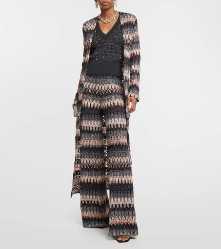Missoni Metallic cable-knit sweater vest 2