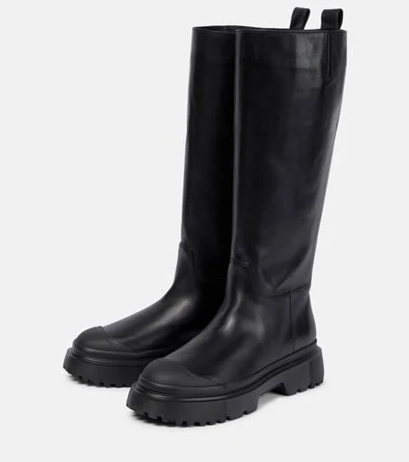 hogan Leather knee-high boots 5