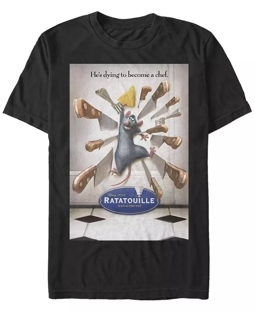 FIFTH SUN Men's Ratatouille Poster Short Sleeve Crew T-shirt 1