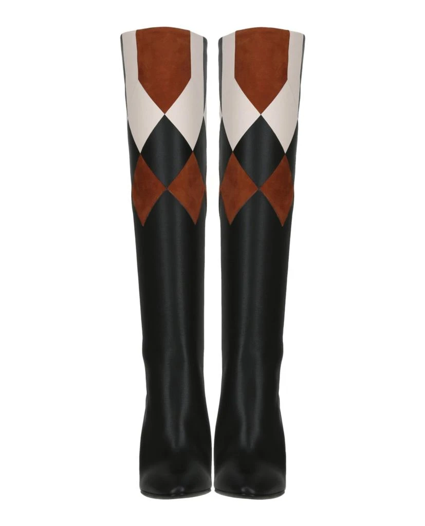 Salvatore Ferragamo Antea Patchwork Boots 5
