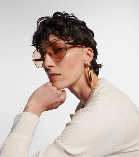 Bottega Veneta Sardine aviator sunglasses 3