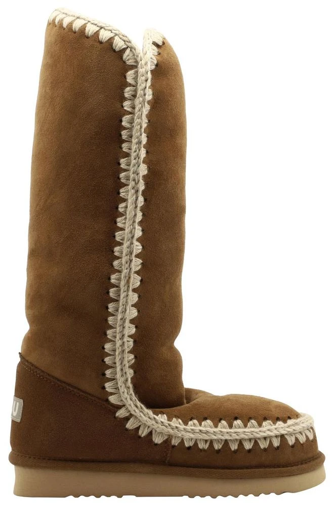 Mou Mou Contarst Stitched Knee-Length Boots 1