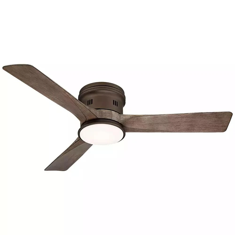 Casa Vieja 54" Modern Light LED Remote Control Hugger Low Profile Indoor Outdoor Ceiling Fan 4