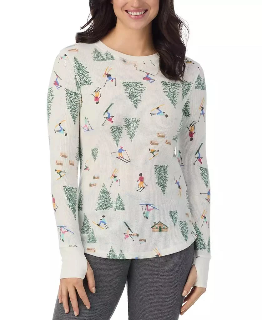 Cuddl Duds Cozy Stretch Thermal Crewneck Top 1
