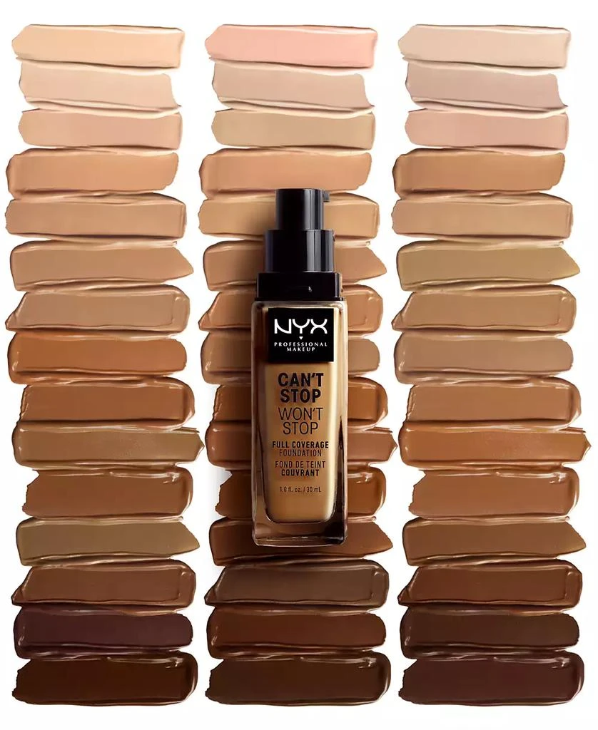 NYX Professional Makeup Can't Stop Won't Stop Full Coverage Foundation, 1-oz. 4