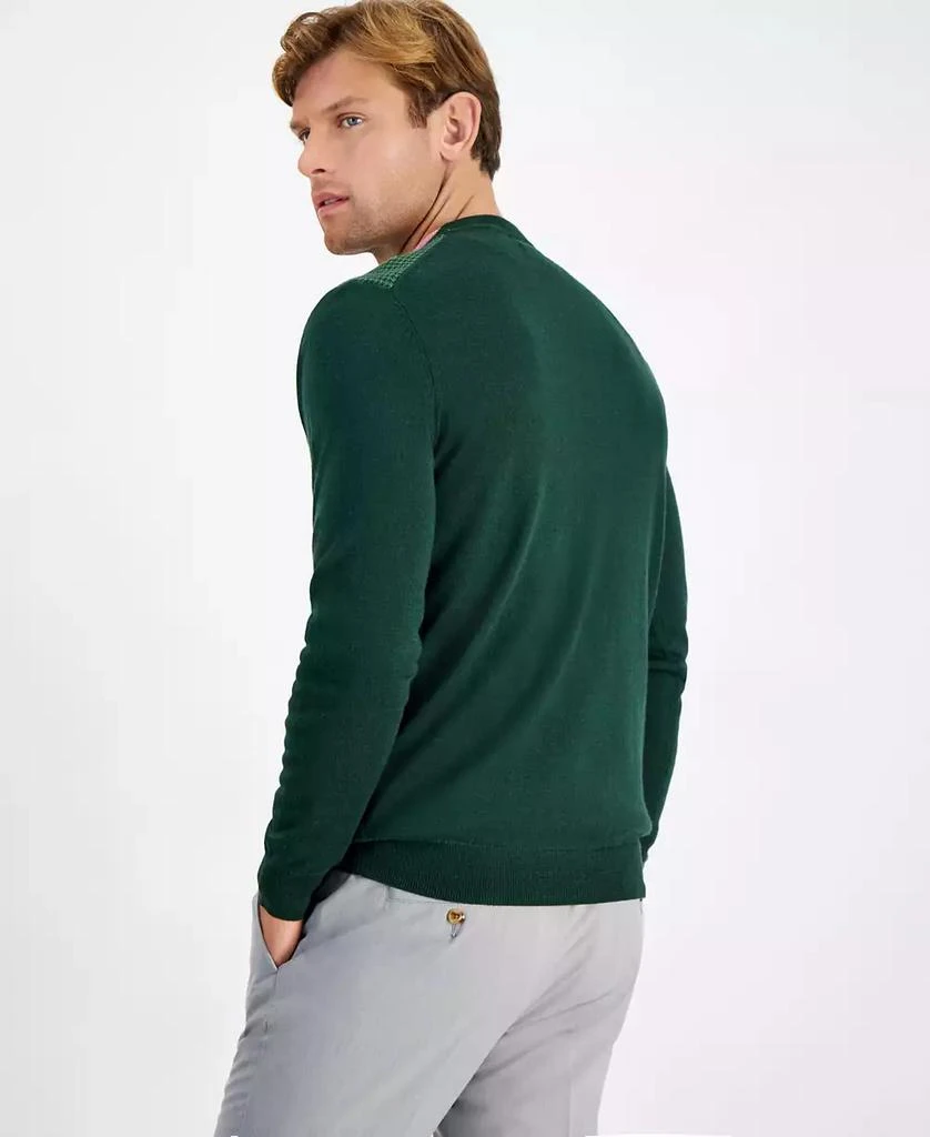 Club Room Men's Colorblocked Merino Wool Sweater, Created for Macy's 2