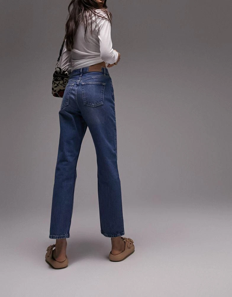 Topshop Topshop Editor jeans in mid blue 4