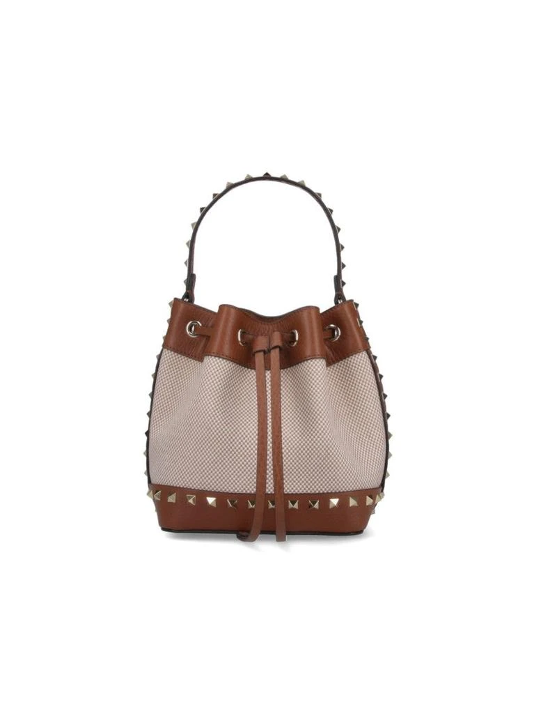 Valentino Rockstud" Bucket Bag – Brown 1