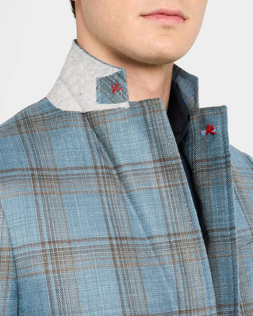 Isaia Men's Wool-Blend Plaid Sport Coat 6