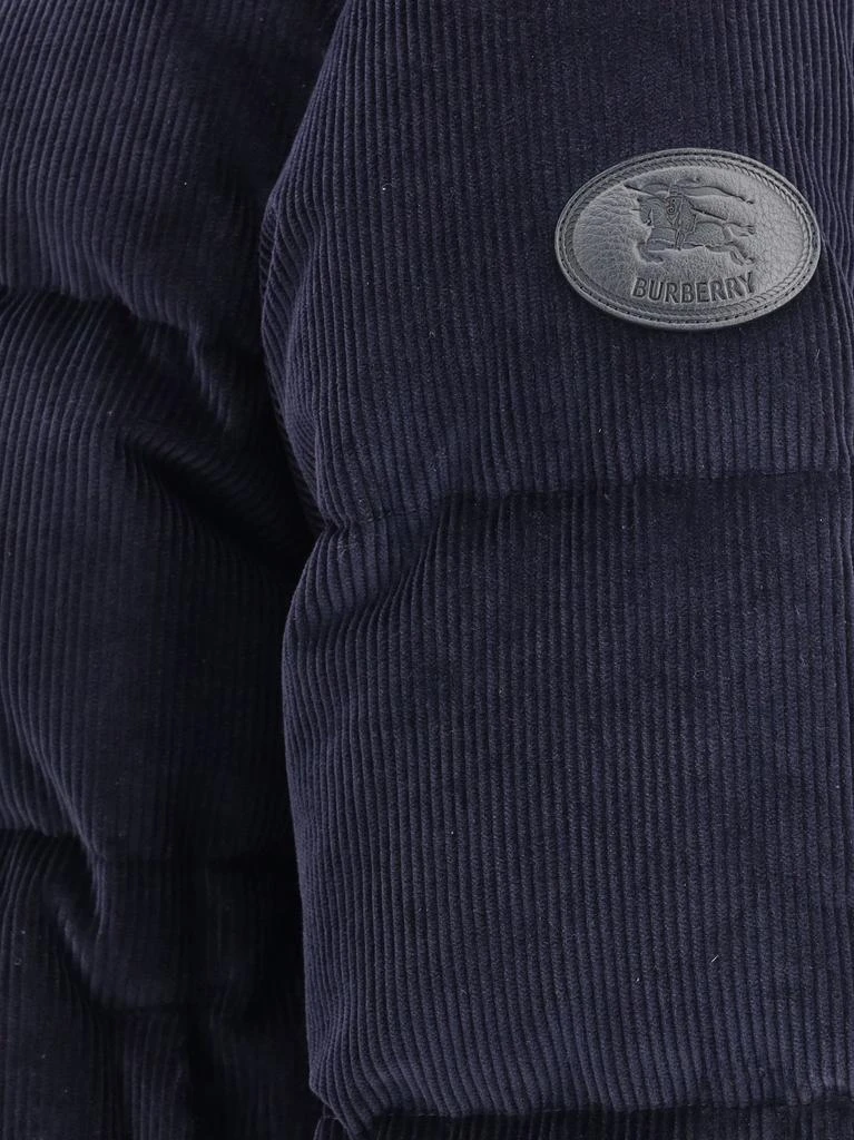 Burberry Burberry EKD Logo Patch Cropped Corduroy Down Jacket 3