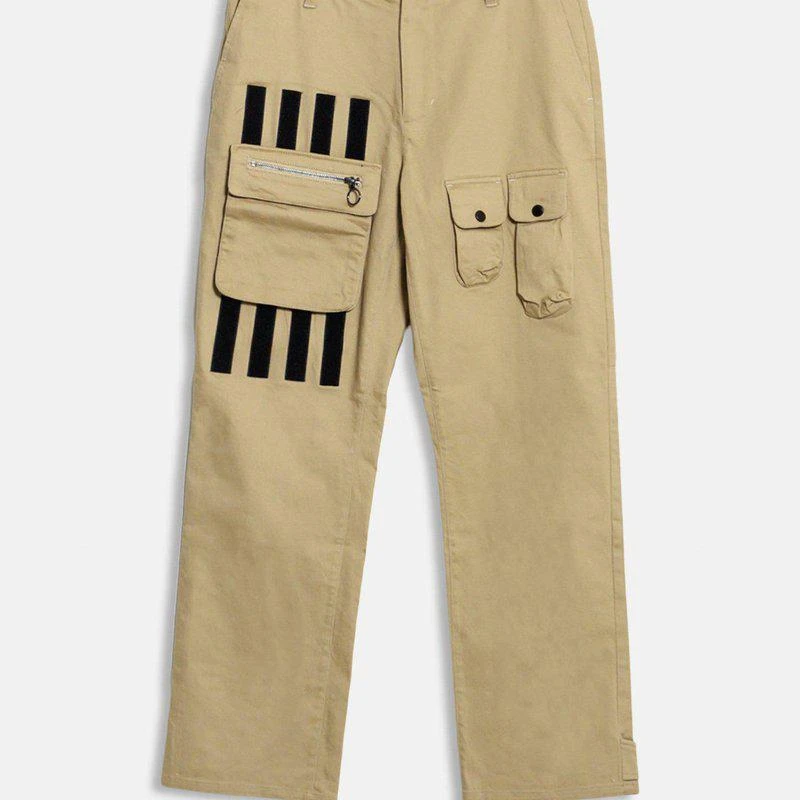 Konus Men's Cargo Pants With Removable Pocket Khaki 1