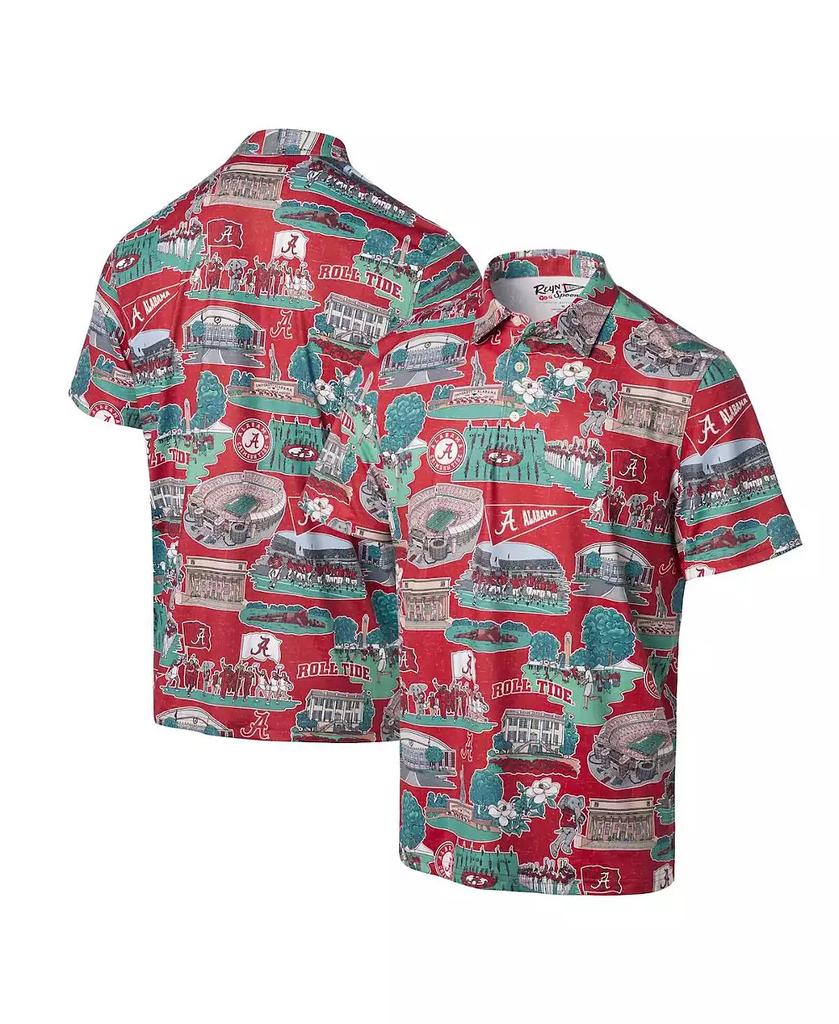 Reyn Spooner Men's Crimson Alabama Crimson Tide Scenic Polo Shirt