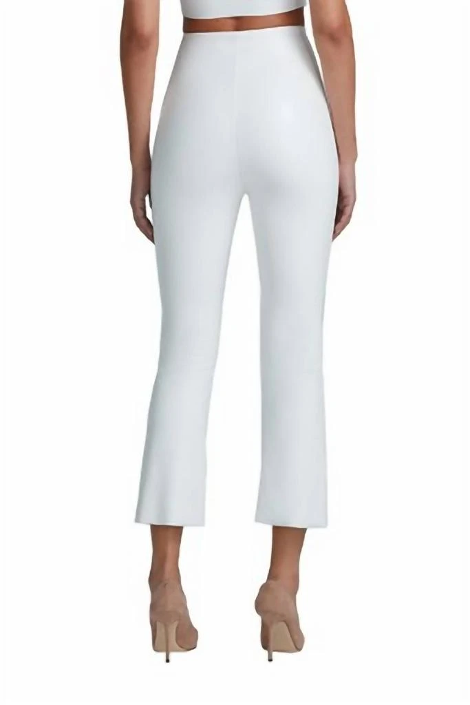 Commando Commando - Faux Leather Cropped Flare Leggings 2