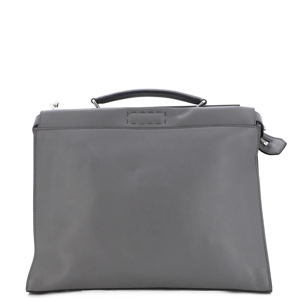 Fendi Peekaboo Fit Bag Leather with Zucca Embossed Leather Regular 1
