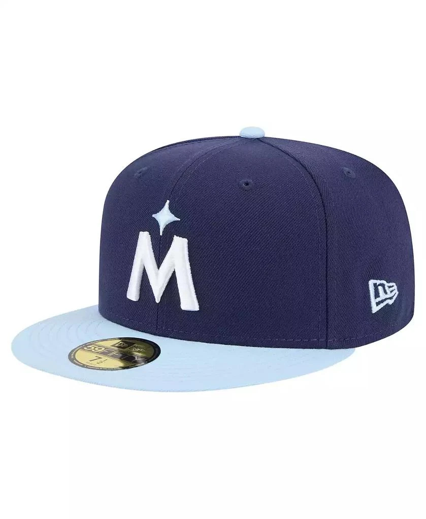 New Era Men's Navy/Light Blue Minnesota Twins Color Pack 2-Tone 59FIFTY Fitted Hat 1